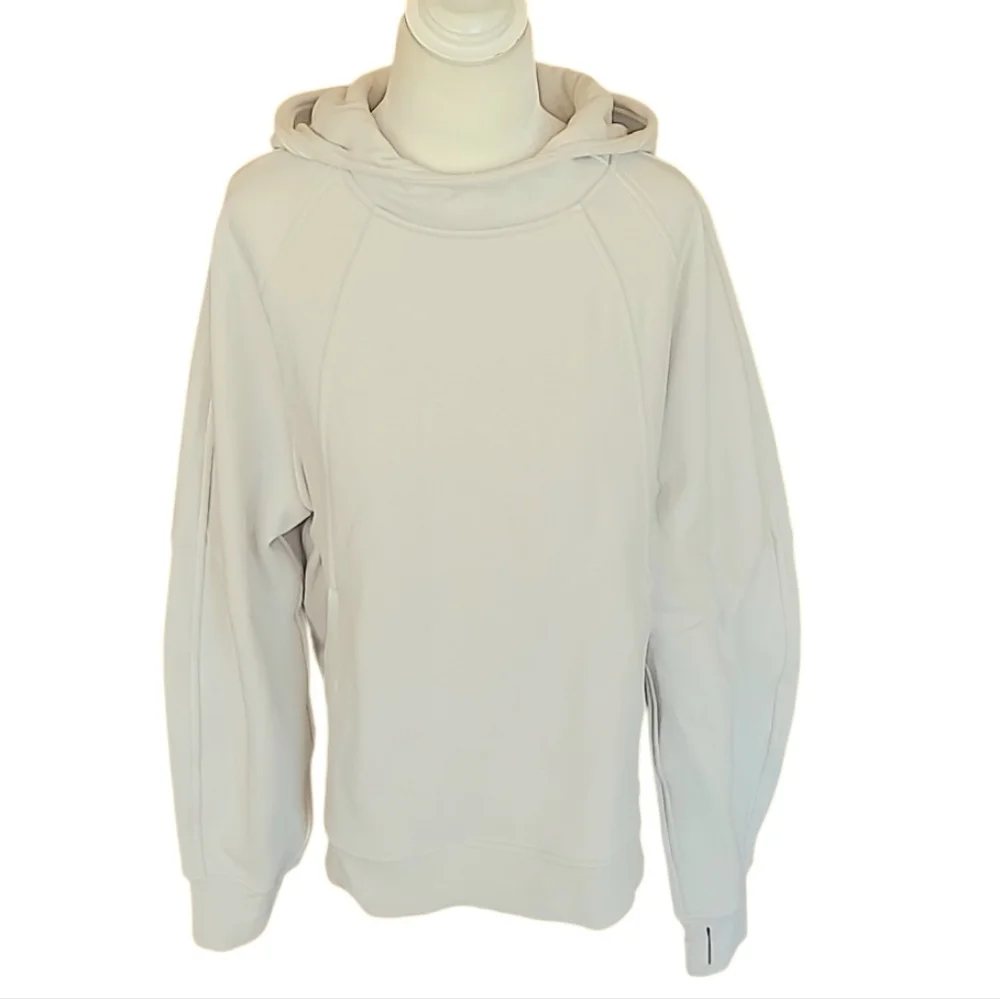lululemon athletica | Scuba Oversized Fleece Side Slit Hoodie Bone M/L - Picture 3 of 8